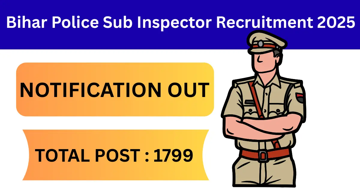 Bihar Police Sub Inspector Recruitment 2025